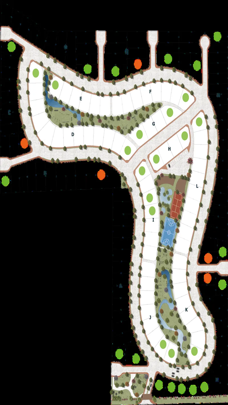 Plano de lotización de Oasis del Sol