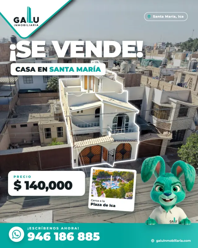 Casa de 112.91 m² en Urb. Los Viñedos de Santa María, Ica