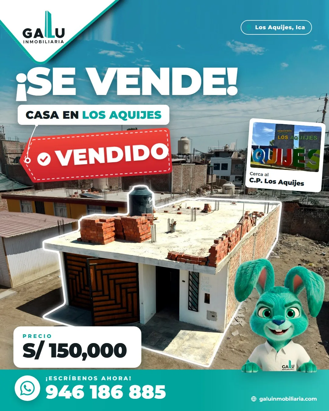 Casa de 90 m² en Los Piscontes, Los Aquijes