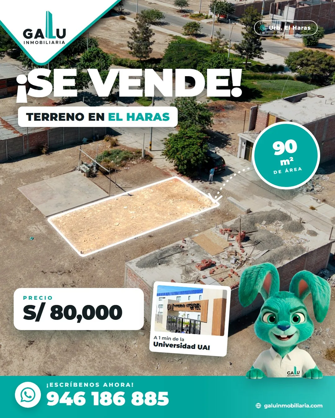 Terreno de 90 m² en Urb. El Haras del Centenario, Ica