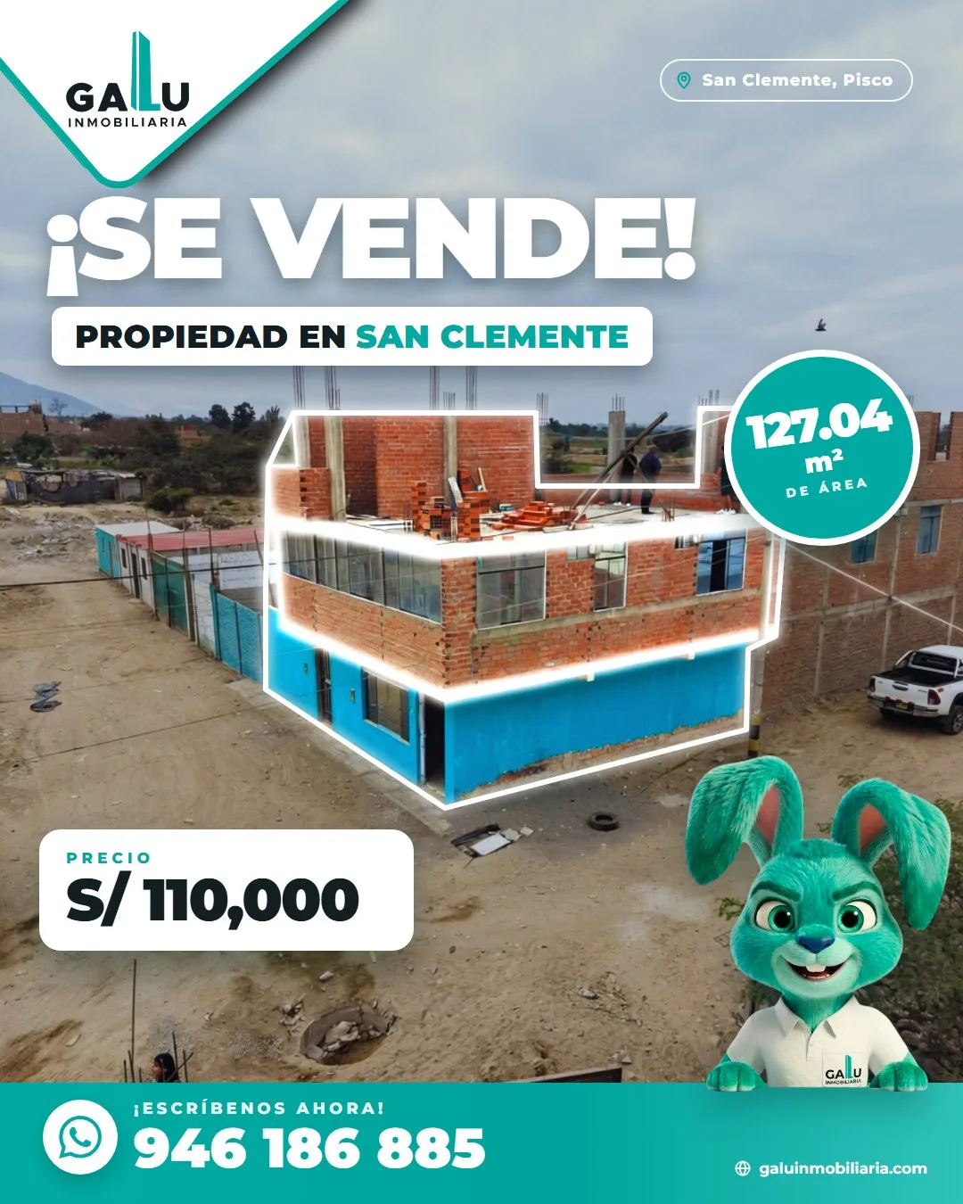 Casa independizada de 127.04 m² en Independencia, Pisco