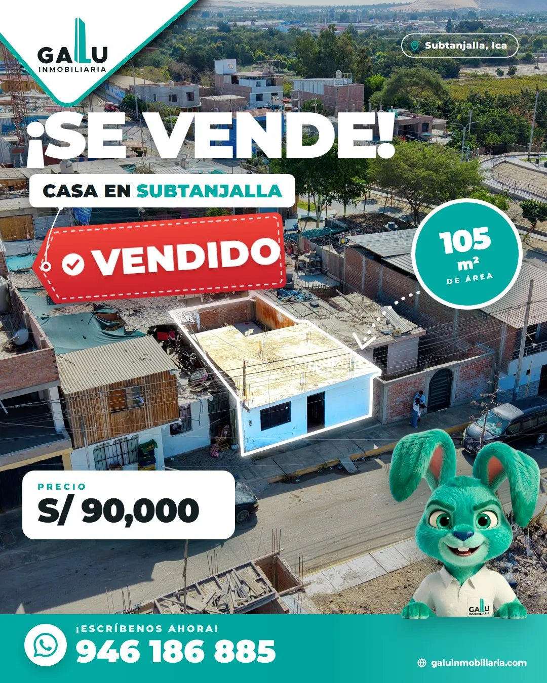 Casa de 105 m² en Subtanjalla